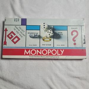 Vintage 1975--"MONOPOLY"--PARKER BROS. CLASSIC GAME--COMPLETE--XLNT